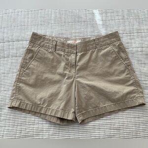 Jcrew Broken-In Chino Shorts Sz 6 Tan color
